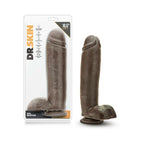Dr. Skin Mr. Mayor Realistic 9 in. Dildo with Balls Brown