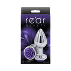 Rear Assets Rose Anal Plug Medium Purple