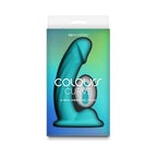 Colours Curve Vibrating 6 in. Dildo Teal