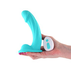 Colours Curve Vibrating 6 in. Dildo Teal