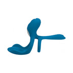 LEVELZ Triple Motor Vibrating Silicone Cock Ring Teal
