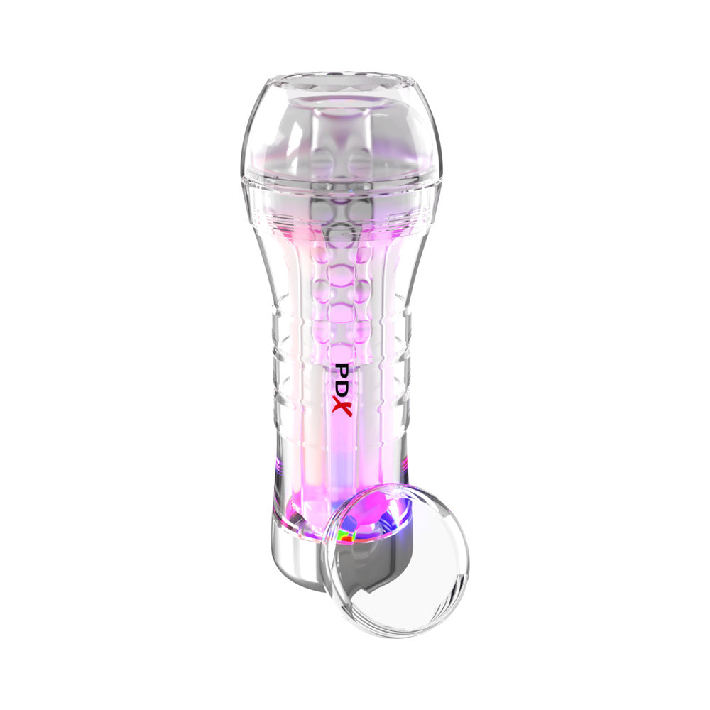 PDX Elite ViewTube XXL See Thru EZ-Grip LED Stroker Clear