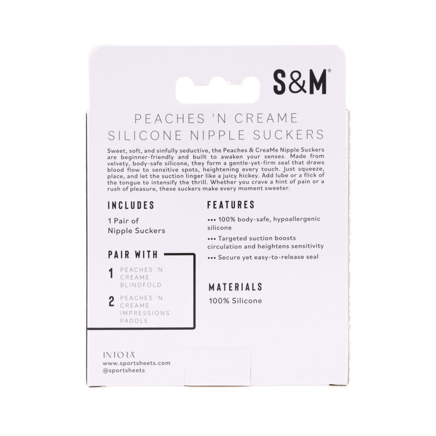 Sportsheets Sex & Mischief Peaches 'n CreaMe Silicone Nipple Suckers