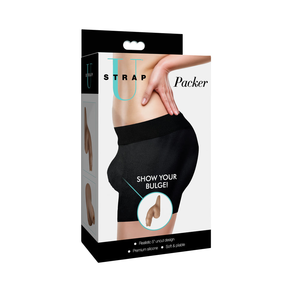 Strap U 5.1 in. Uncut Silicone Packer Dildo Medium
