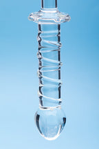 Clarity Elysian Swirl Glass Dildo
