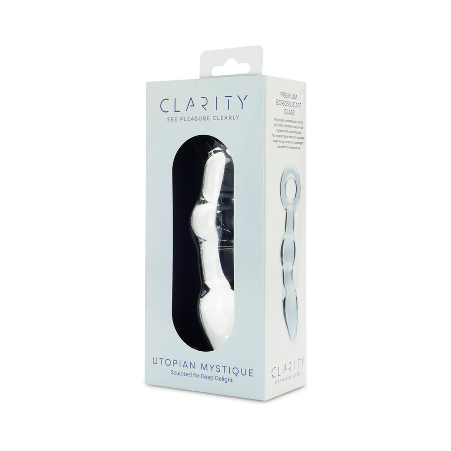 Clarity Utopian Mystique Glass Dildo