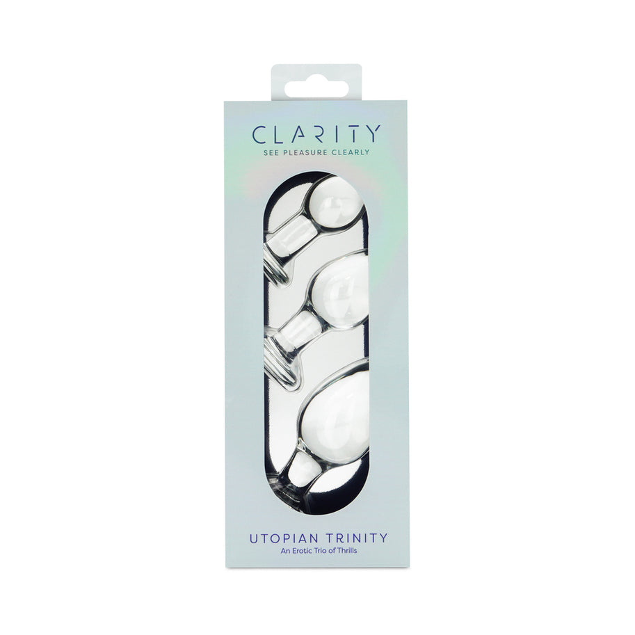 Clarity Utopian Bud Glass Plug 3 Pack