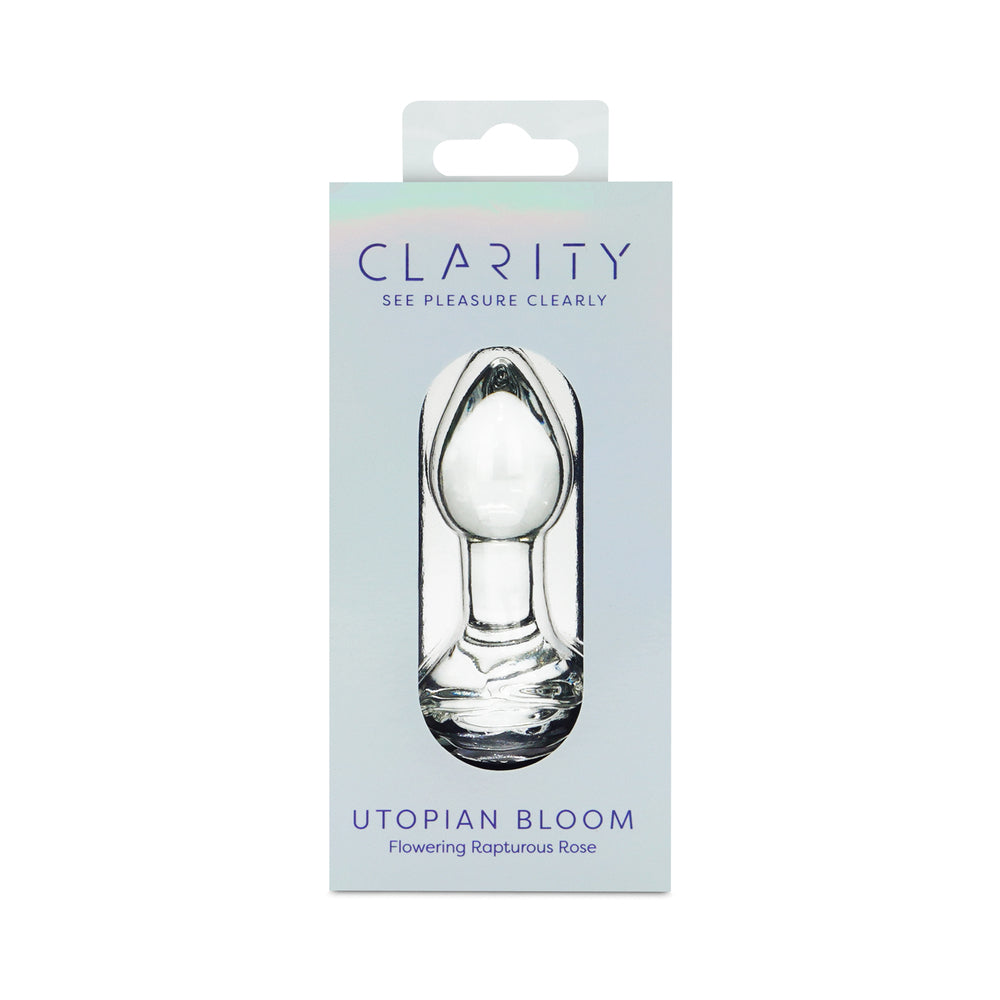 Clarity Utopian Bloom Glass Plug