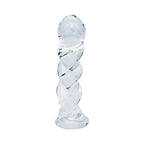 Clarity Seraphic Braid Glass Dildo
