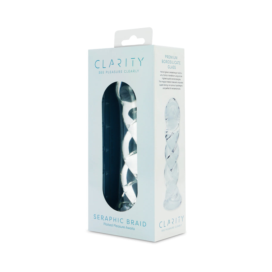 Clarity Seraphic Braid Glass Dildo