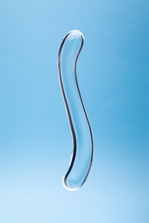 Clarity Celestial Curve Glass Dildo
