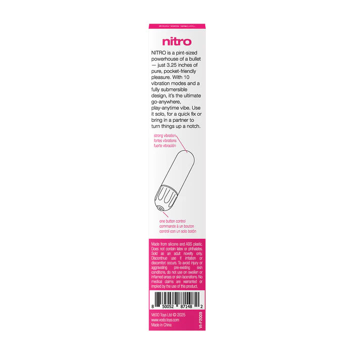 VeDO Nitro Rechargeable Bullet Vibe Pink