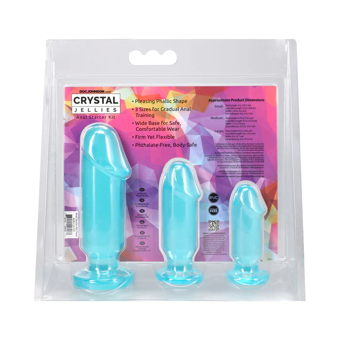 Crystal Jellies Anal Starter Kit Teal