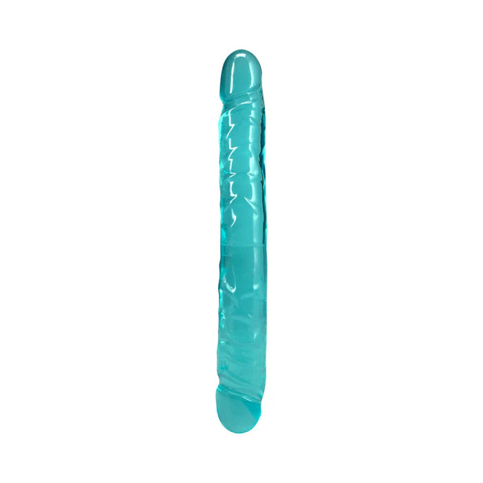 Crystal Jellies 12 in. Jr. Double Dong Teal