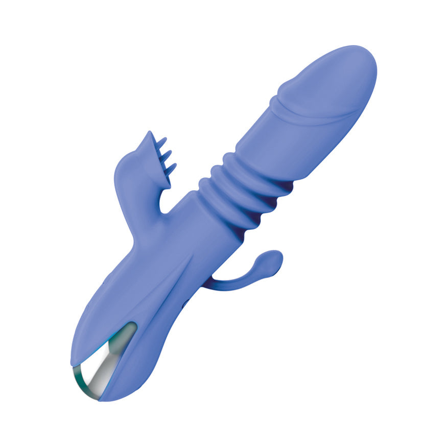 Intruder Heat Up Thruster with Tickler Blue