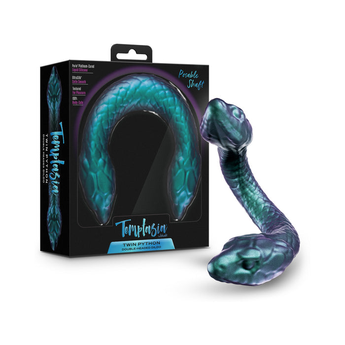 Temptasia Twin Python Double Headed Snake Dildo Dark Milennia