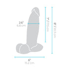 b-Vibe Slipskin Realistic Silicone Dildo 8 in. Girthy Mocha