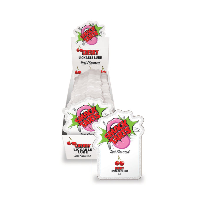 Smack Tarts Lickable Lube Sour Cherry 3 ml Pouch 36-Piece Display