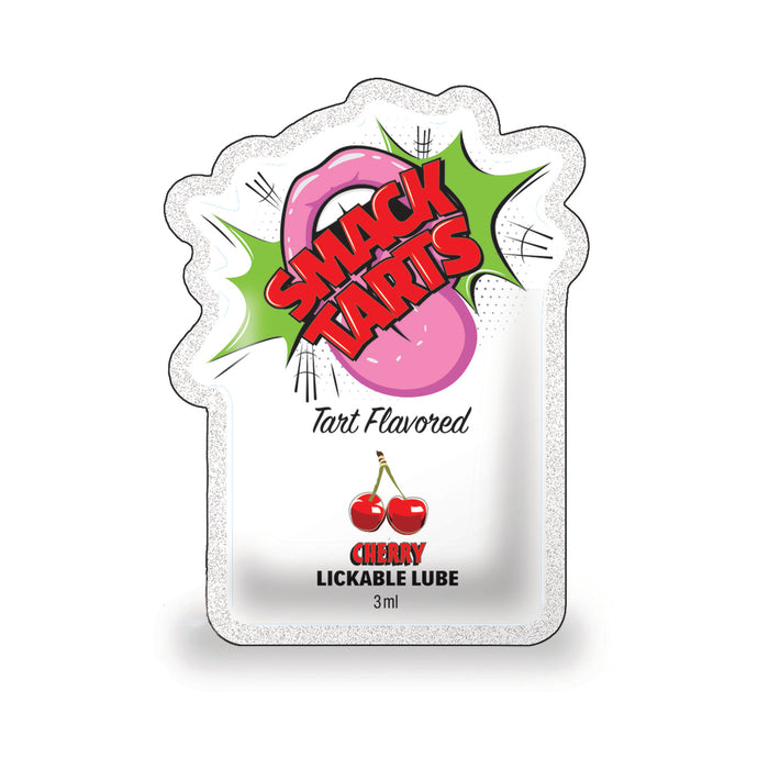 Smack Tarts Lickable Lube Sour Cherry 3 ml Pouch 36-Piece Display