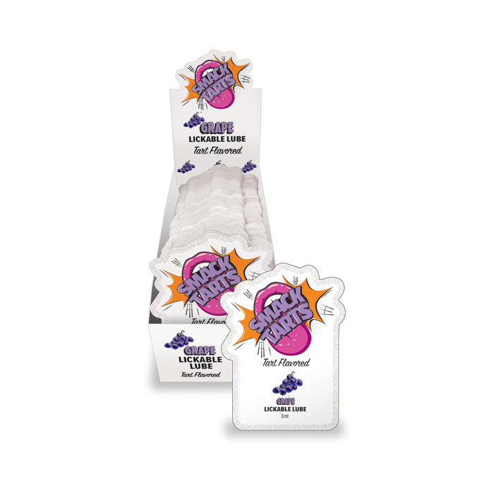 Smack Tarts Lickable Lube Sour Grape 3 ml Pouch 36-Piece Display