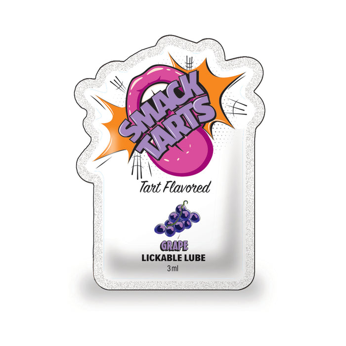 Smack Tarts Lickable Lube Sour Grape 3 ml Pouch 36-Piece Display