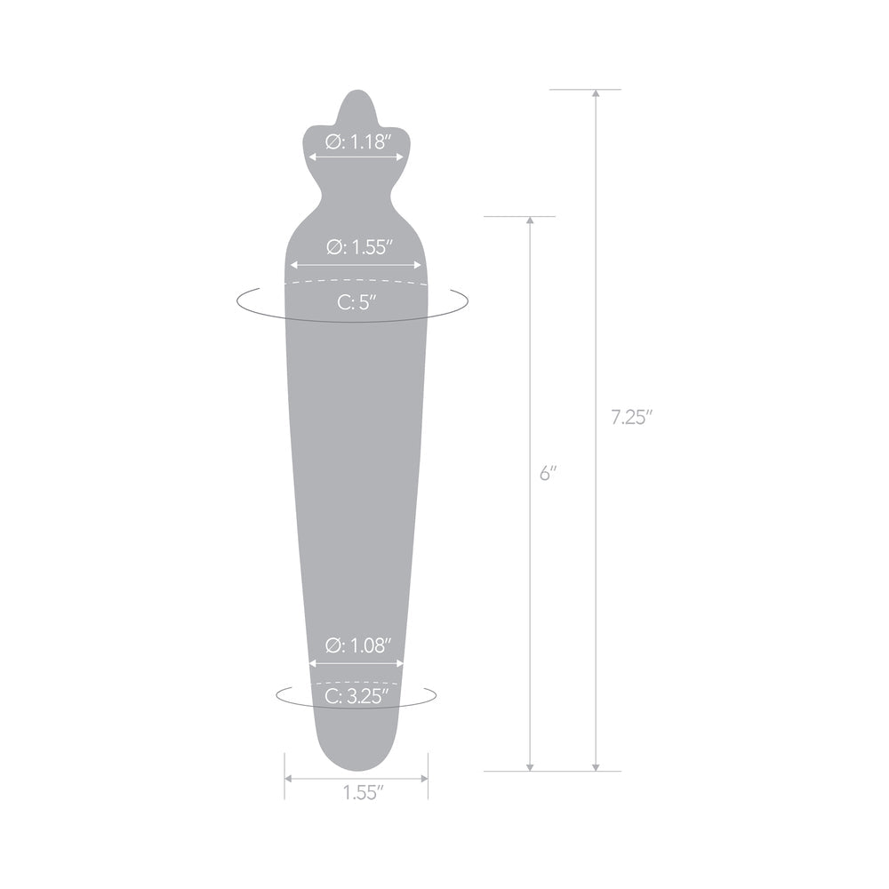 Glas Bunny's Secret 7.25 in. Glass Dildo