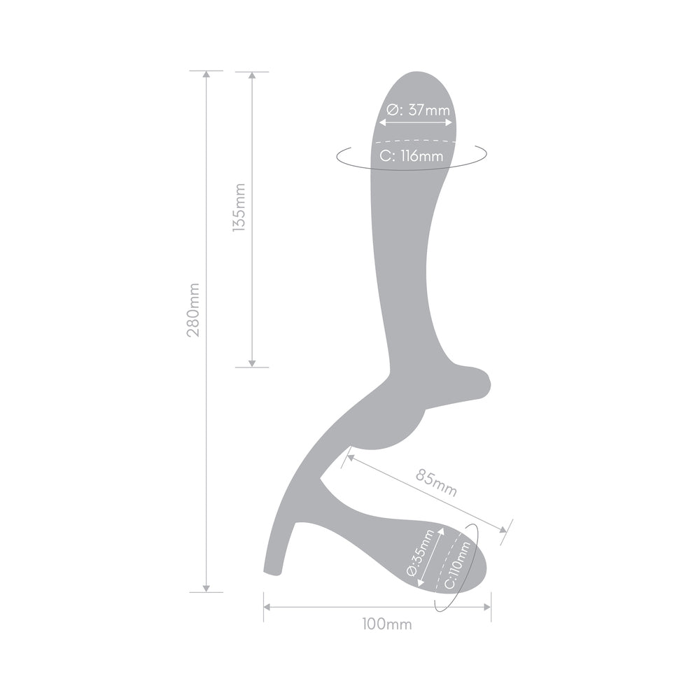 Together Lock-In Dual-Ended Vibrating Strap-on & Harness Set