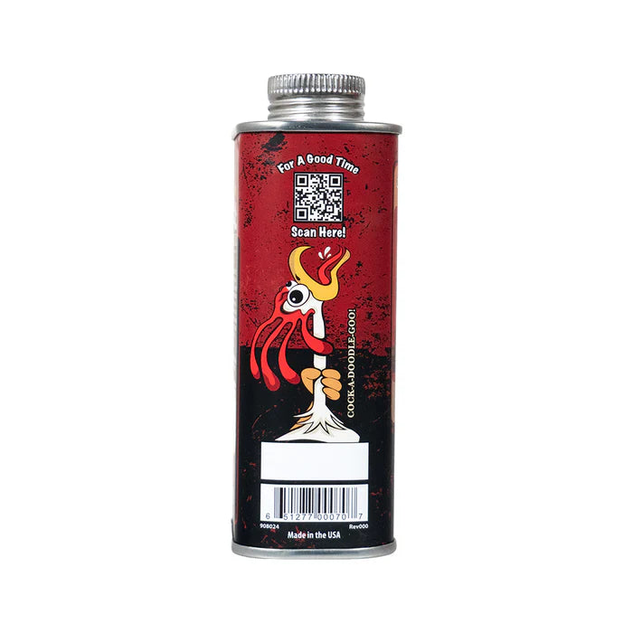 Cock Oil Water-Based Lubricant Metal Can with Inner Plastic Liner 9 oz.