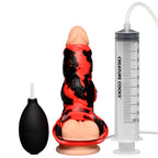 Creature Cocks Hell Hound Squirting Silicone Penis Enhancer Red