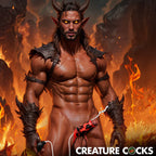 Creature Cocks Hell Hound Squirting Silicone Penis Enhancer Red