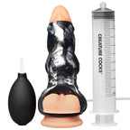 Creature Cocks Night Prowler Squirting Silicone Penis Enhancer Silver