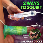 Creature Cocks Siphon Tentacle Squirting Silicone Penis Enhancer Green